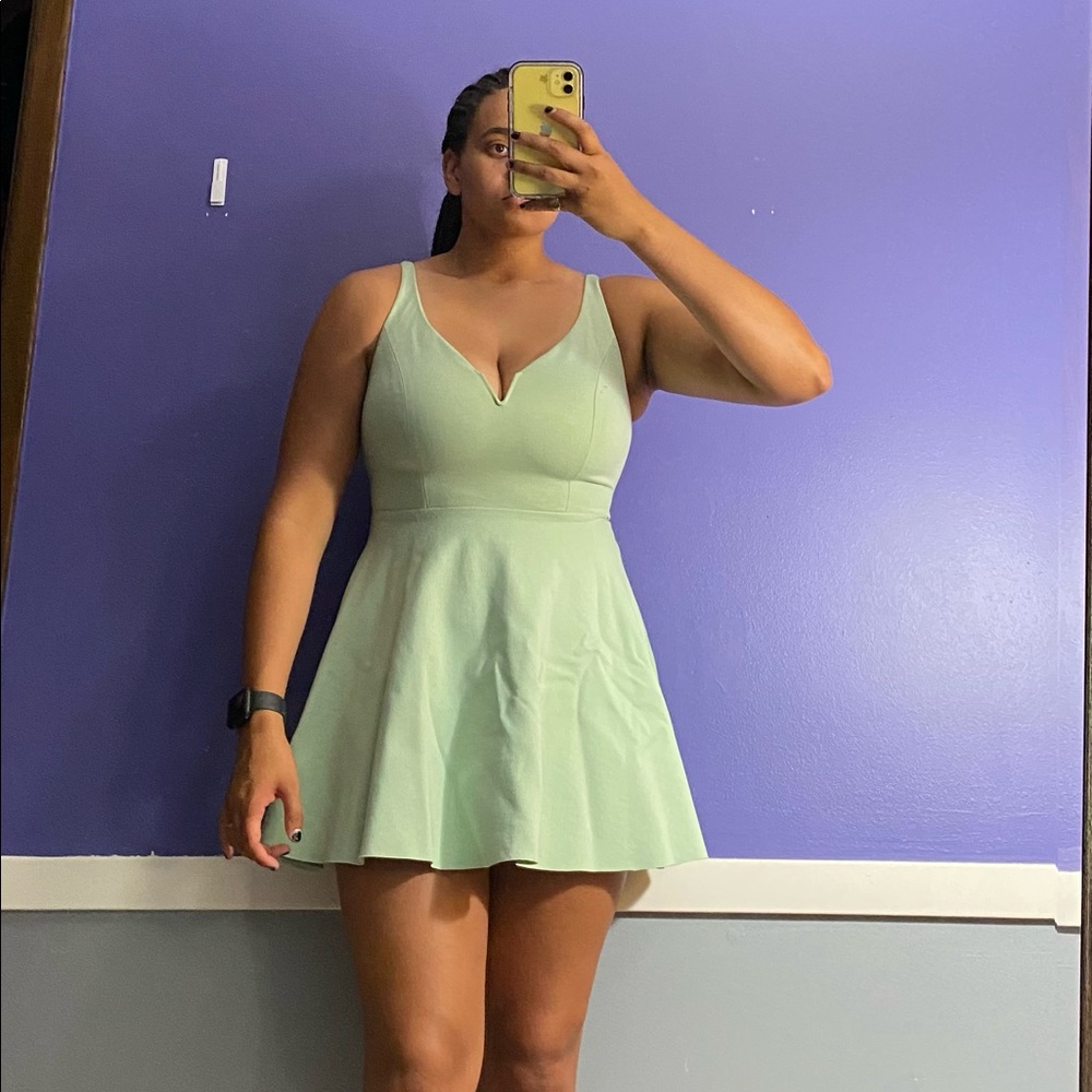 teal dress